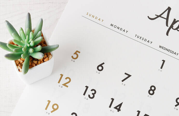 カレンダーの写真