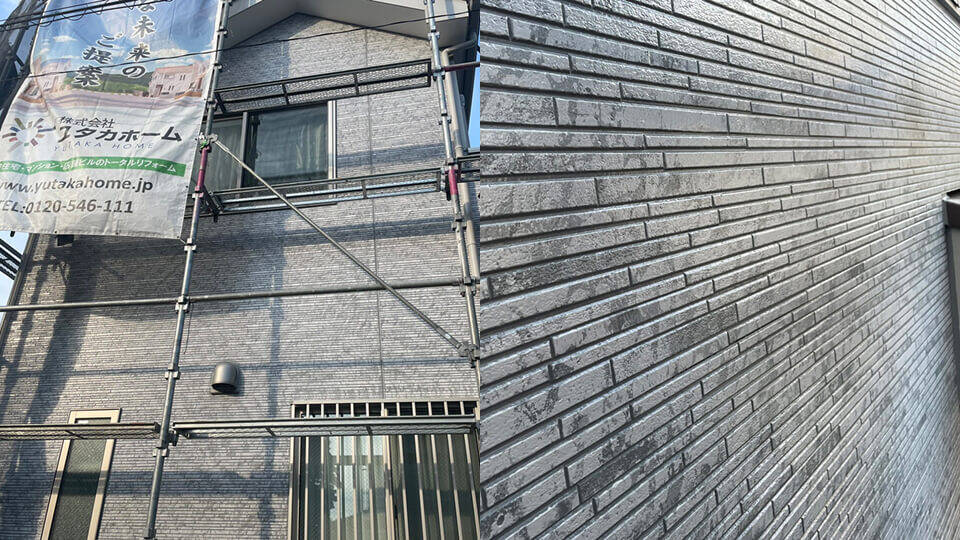 施工現場（3色塗装）の現場写真