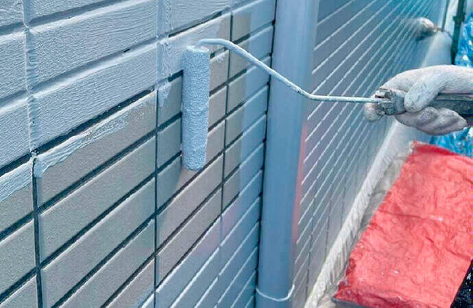 外壁・屋根の下塗りの写真