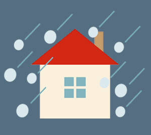 雹（ひょう）のイラスト