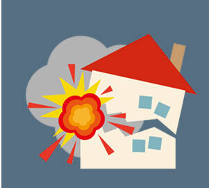 爆発のイラスト